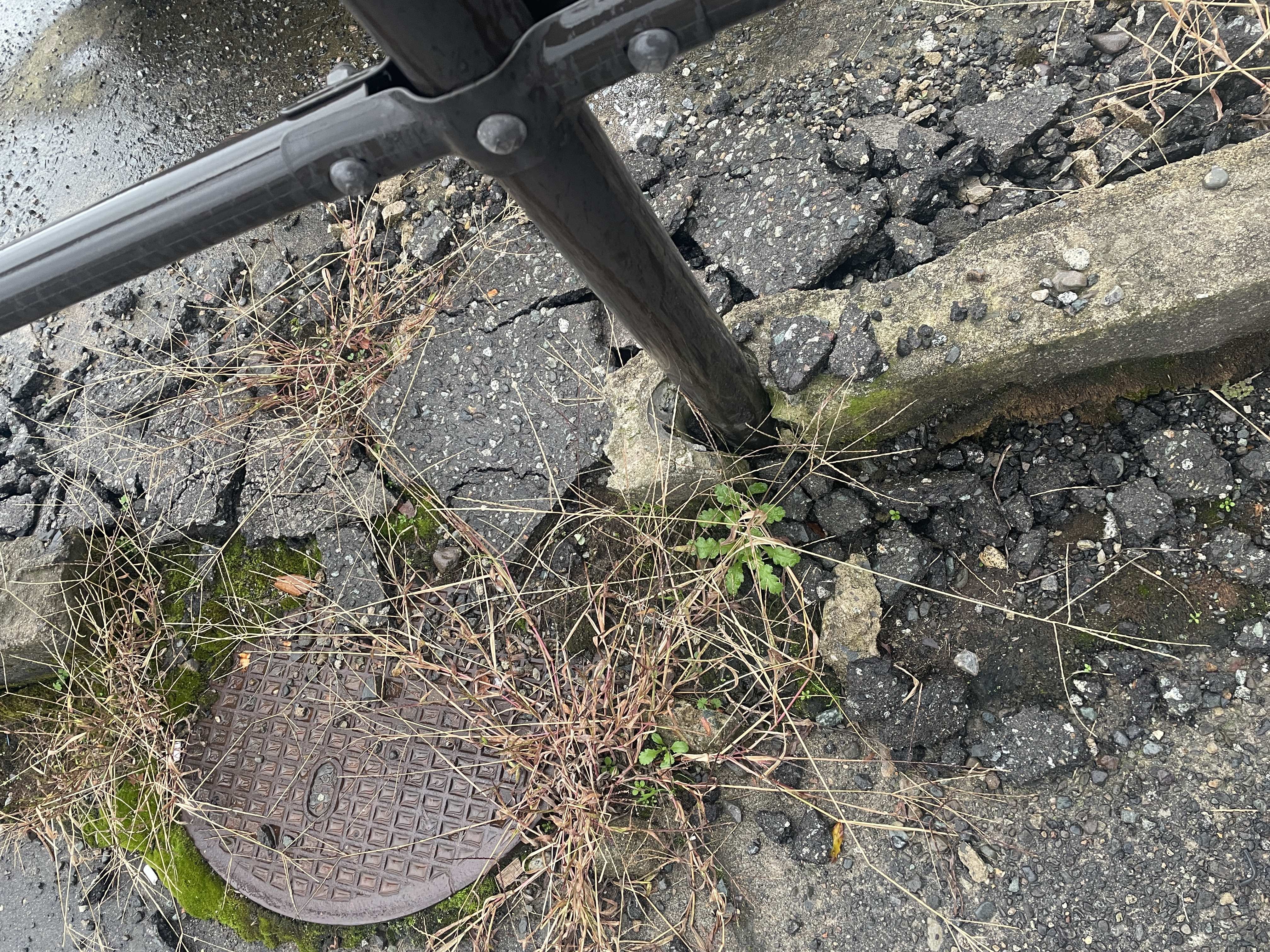 No.245 防護柵支柱まわりの空洞化